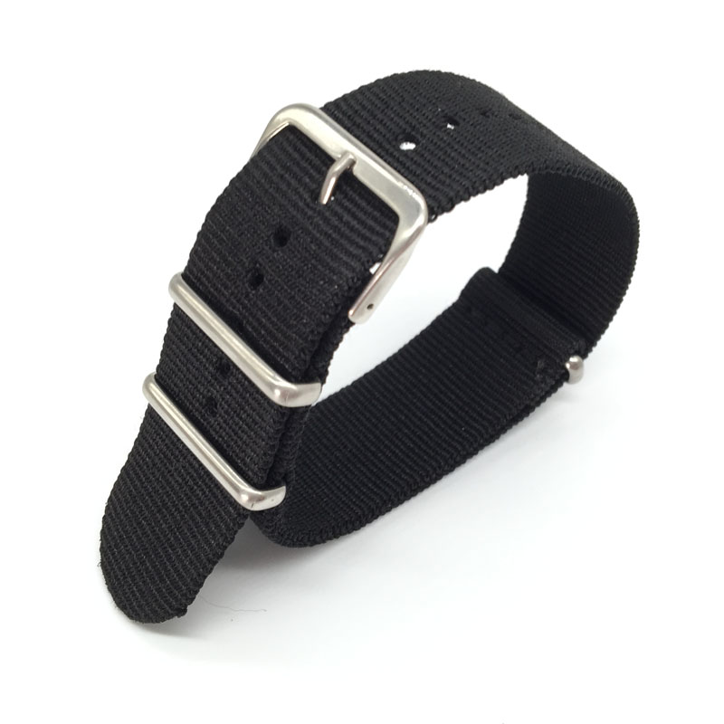 Black Nylon Strap for 16mm 18m - Nato Strap Nylon avis et prix