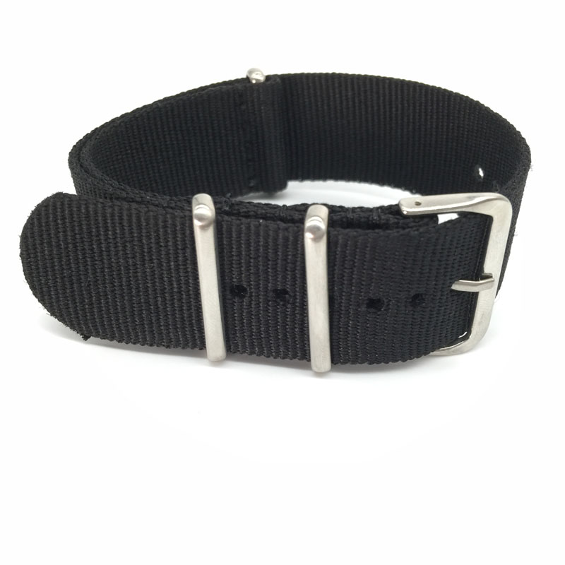 Black Nylon Strap for 16mm 18m - Nato Strap Nylon avis et prix