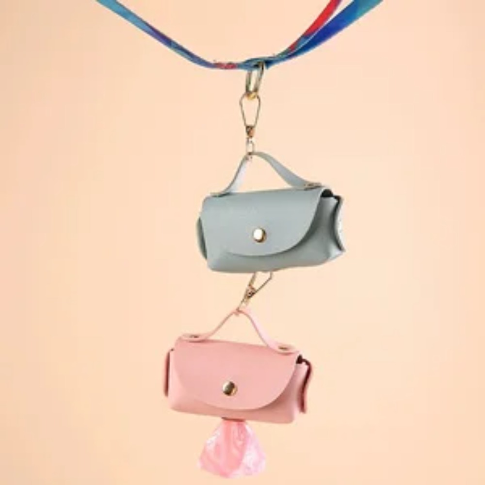 Elegant Leather Dog Poop Bag C - Leather Strap Quick Release avis et prix