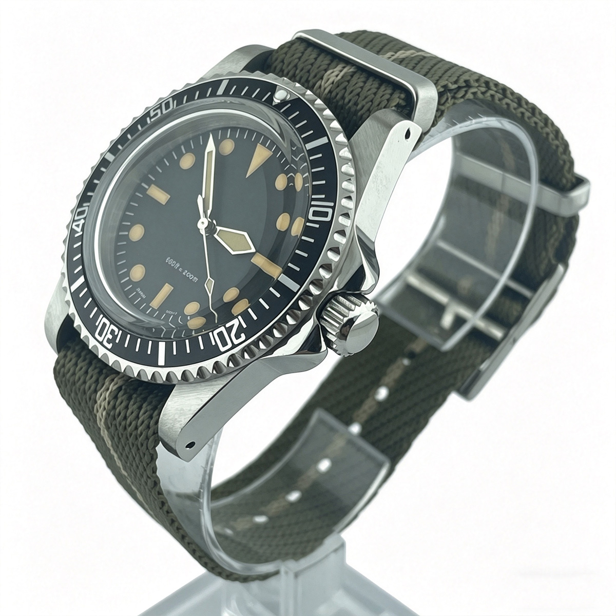 39.5mm Diver Retro watch acryl - Tropic Strap Vintage avis et prix
