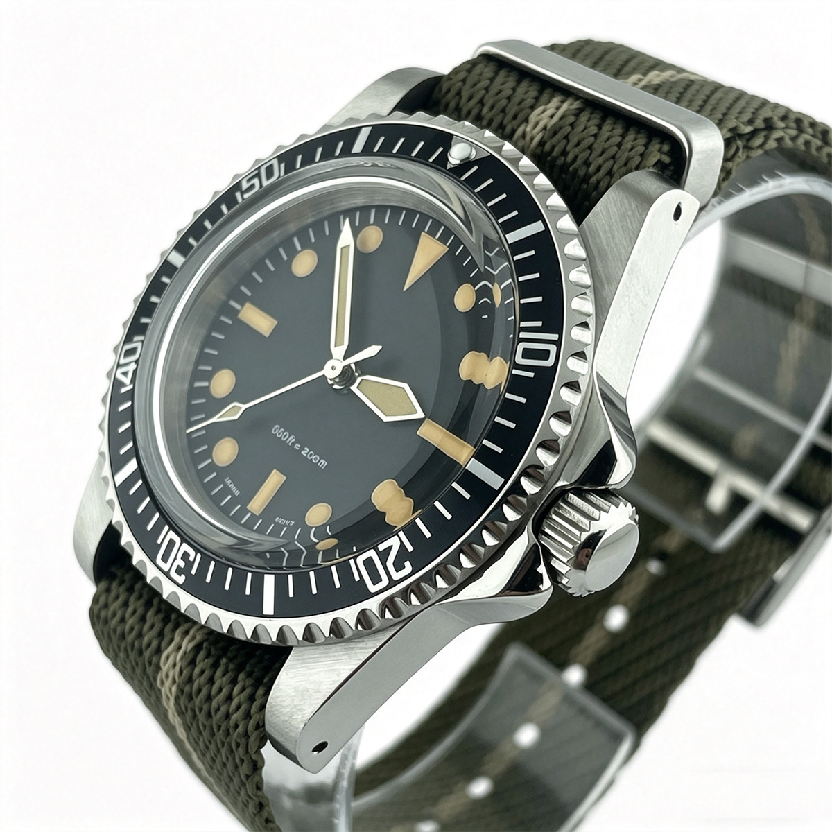 39.5mm Diver Retro watch acryl - Tropic Strap Vintage avis et prix