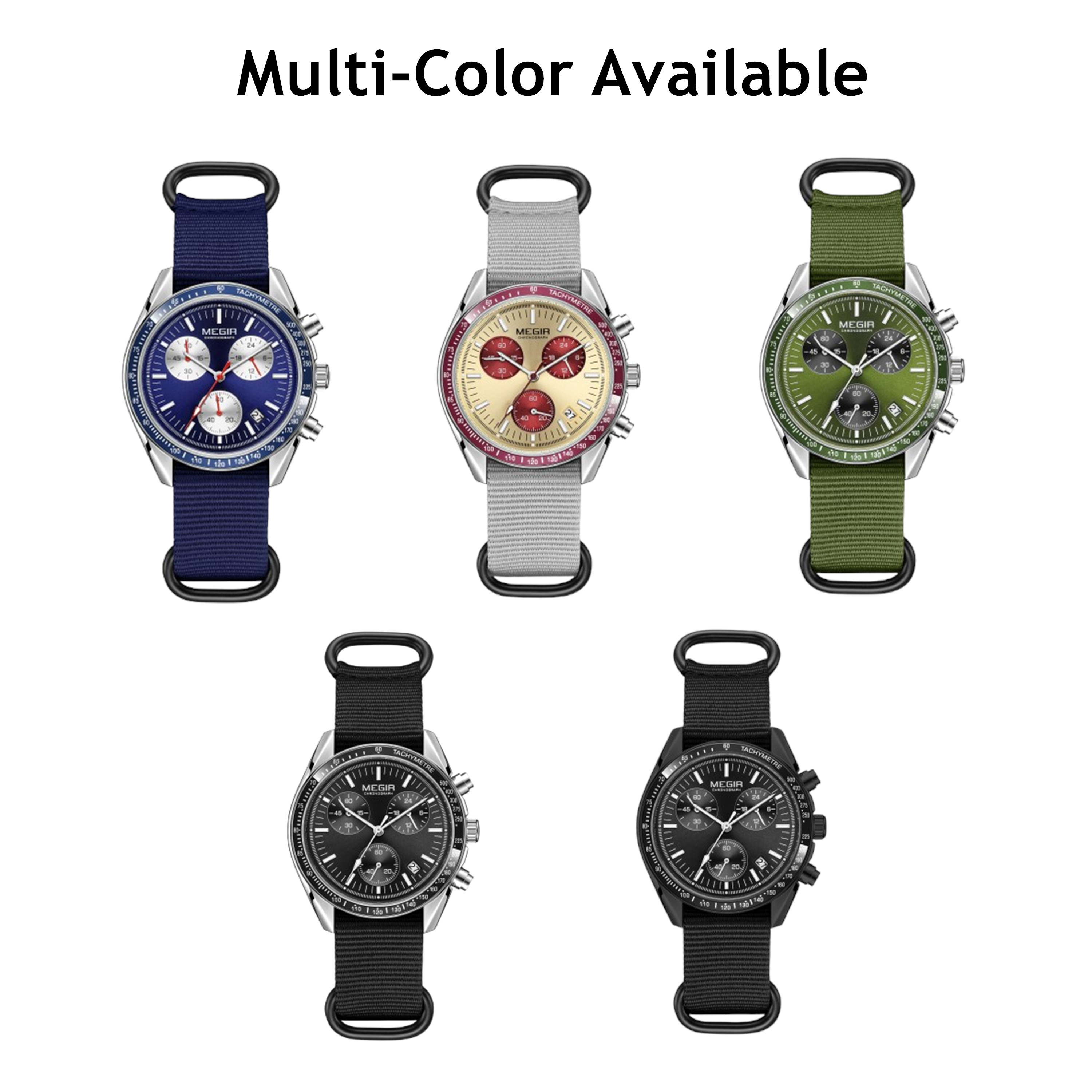 MEGIR Chronograph Canvas Strap - Canvas Strap Watch avis et prix