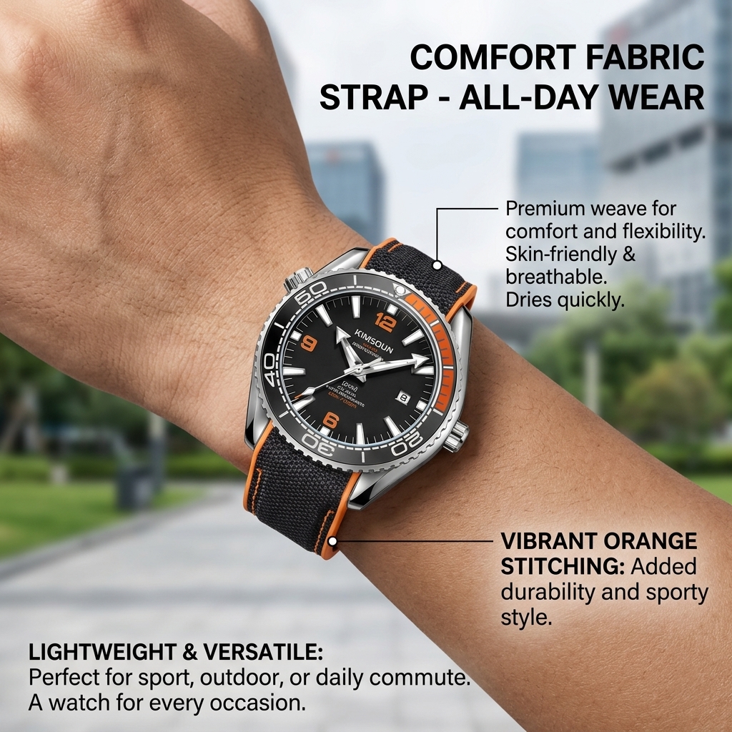 1 piece sporty men's watch wit - Canvas Strap Watch avis et prix