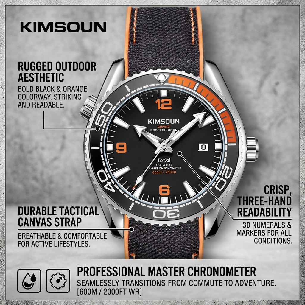 1 piece sporty men's watch wit - Canvas Strap Watch avis et prix