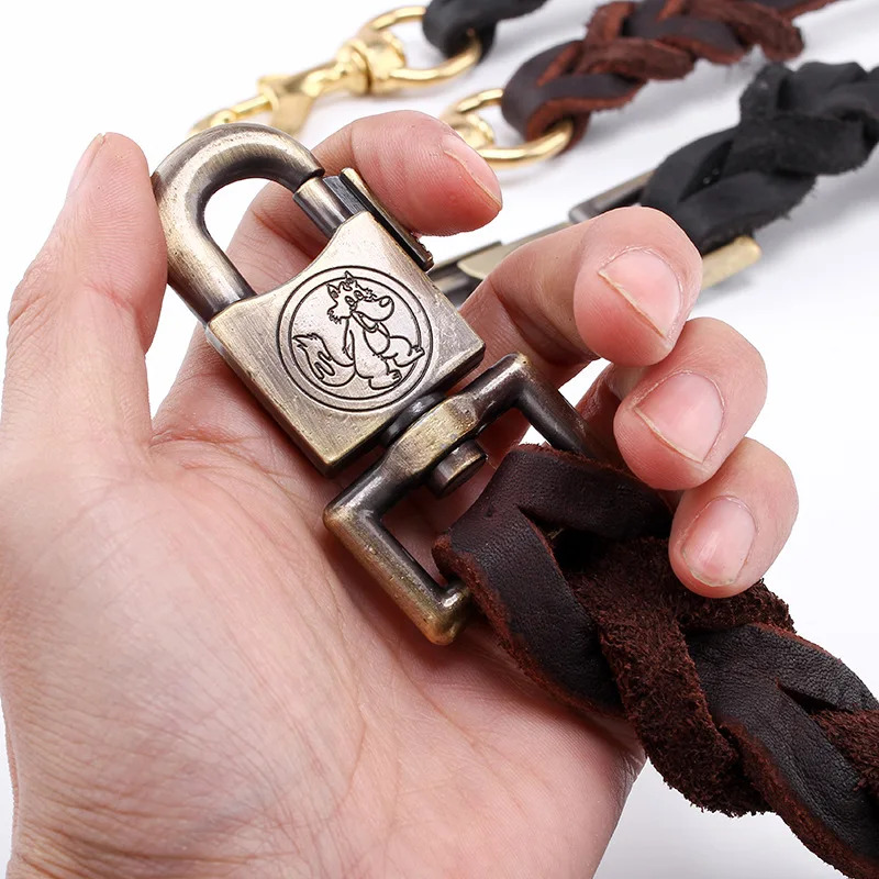 Genuine Leather Dog Leash - To - Leather Strap Quick Release avis et prix
