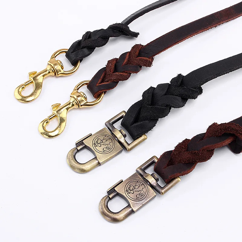 Genuine Leather Dog Leash - To - Leather Strap Quick Release avis et prix