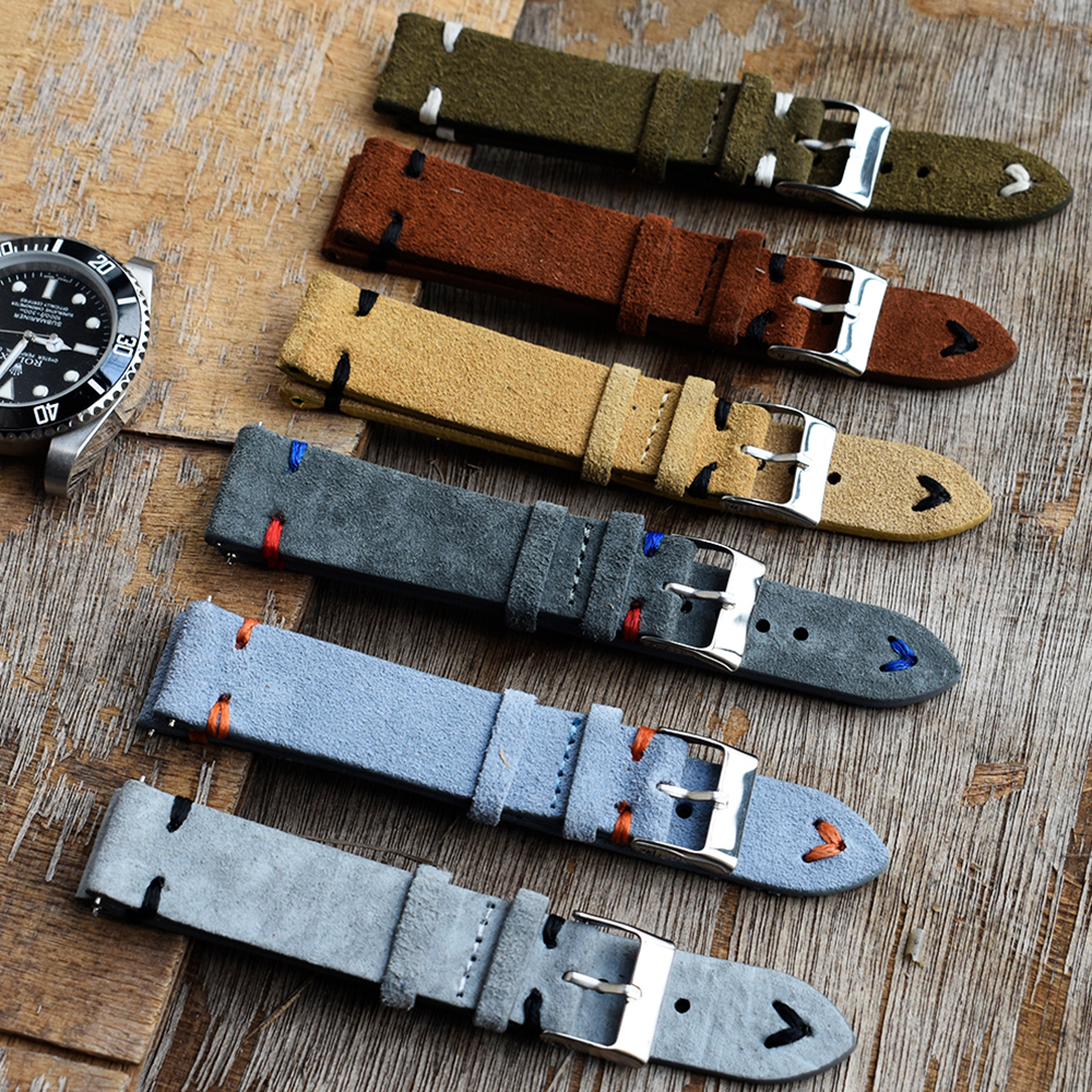 High Quality Vintage Suede Lea - Suede Strap Watch avis et prix