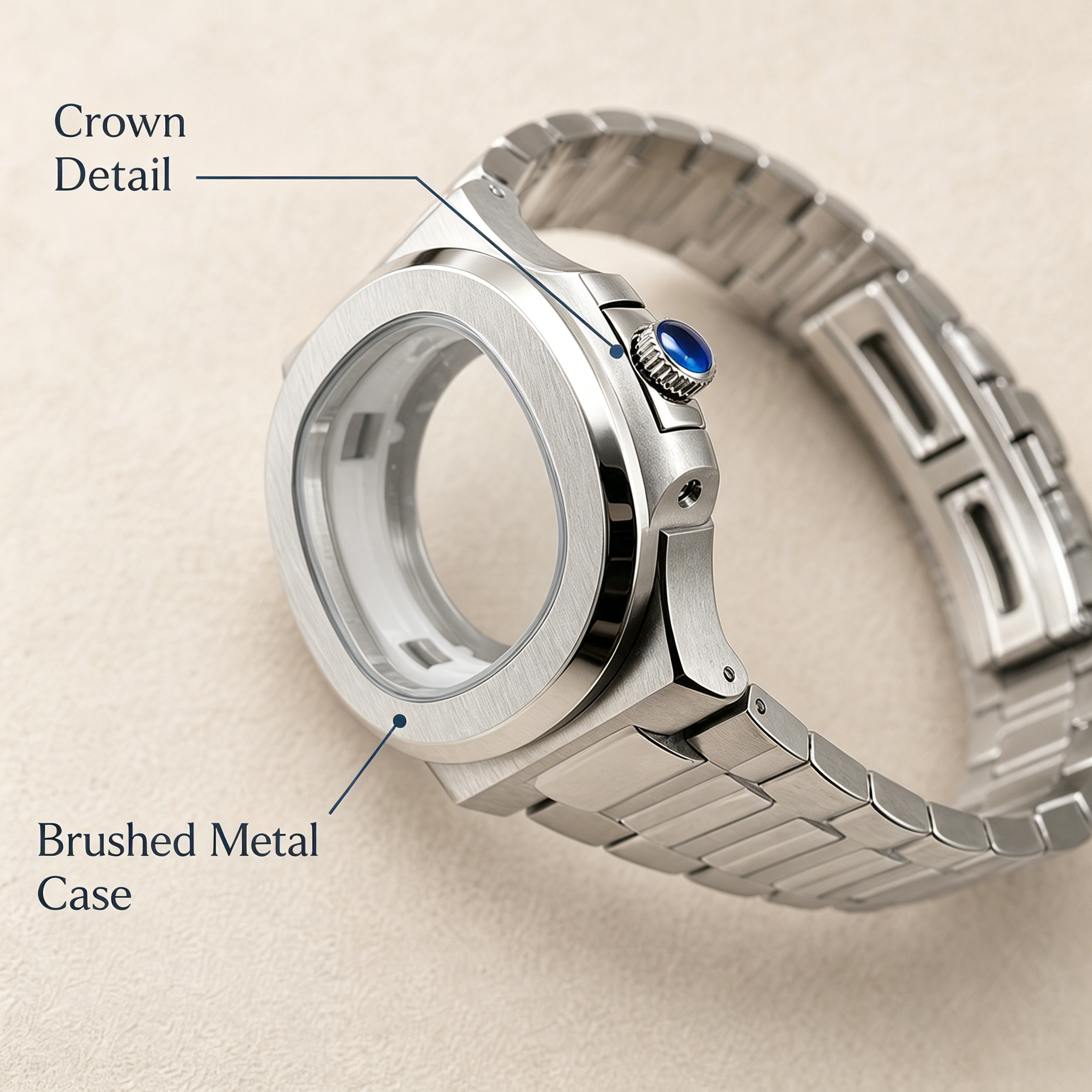40mm Nautilus Watch Case Mod K - Butterfly Clasp Deployant avis et prix