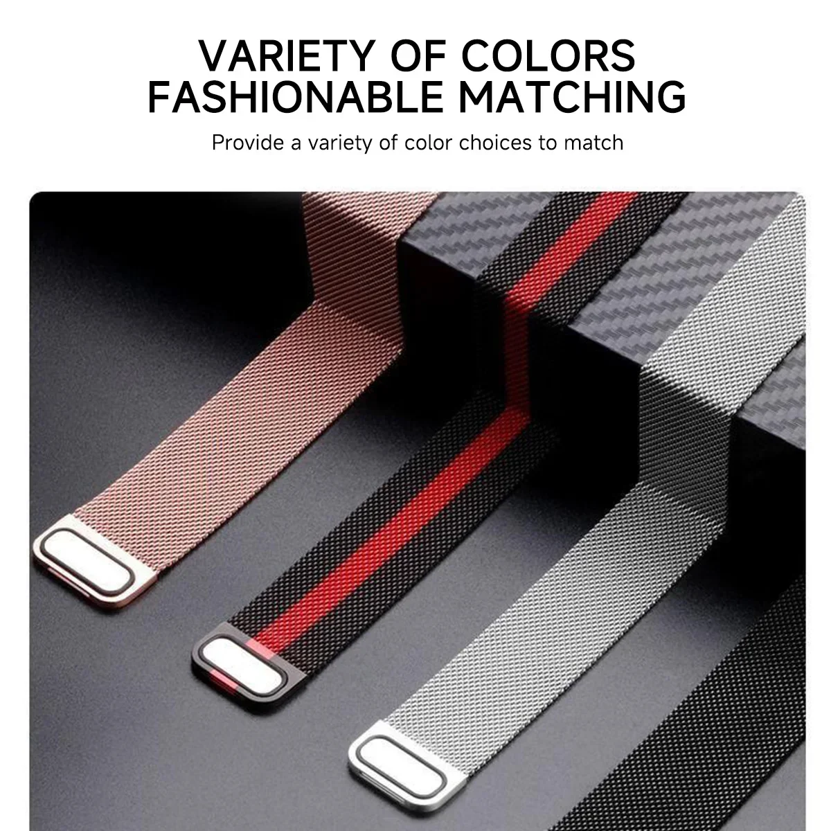 Metal Strap For Fitbit Versa 4 - Milanese Loop Magnetic avis et prix