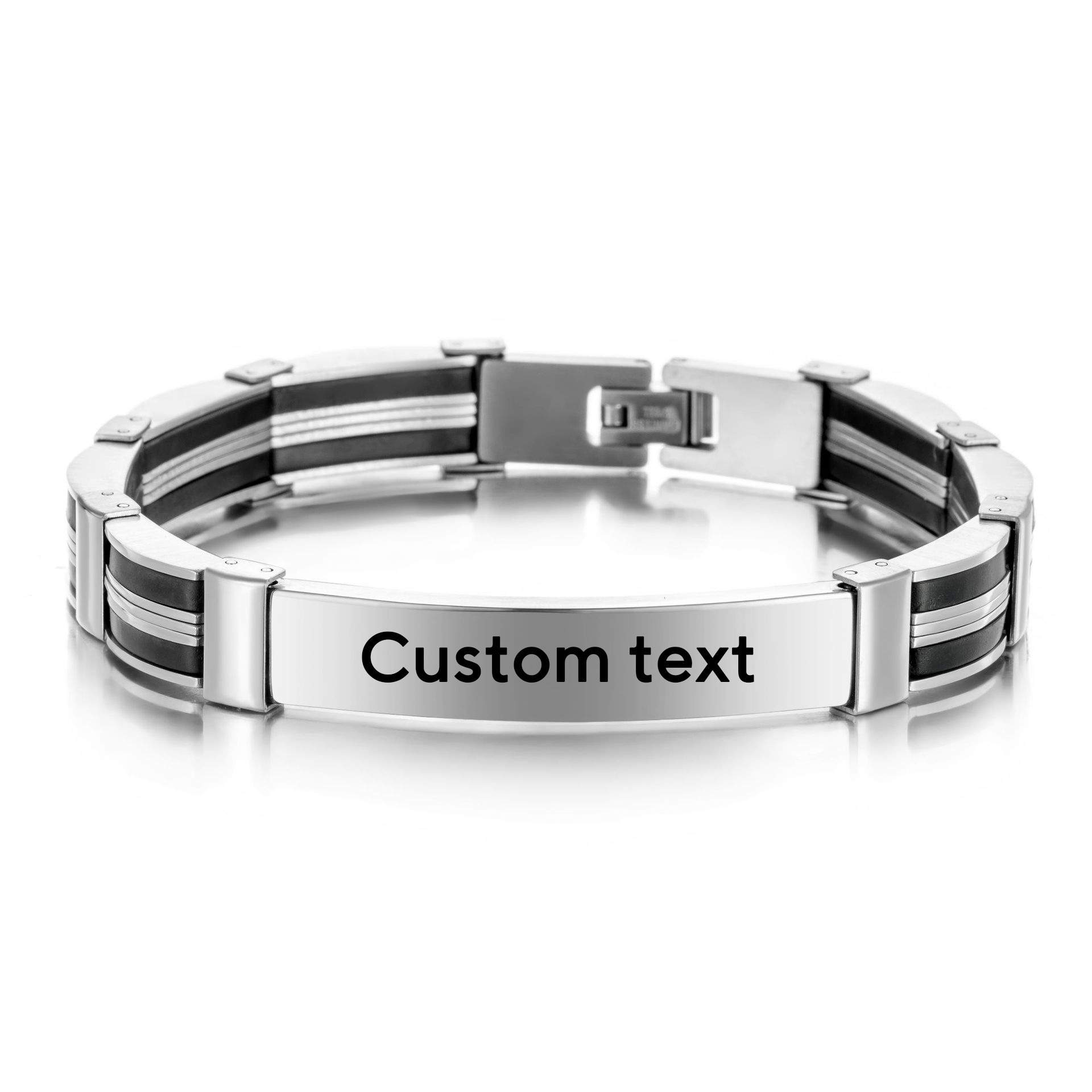 Punk Custom TEXT Name Men Stai - Silicone Band Women avis et prix