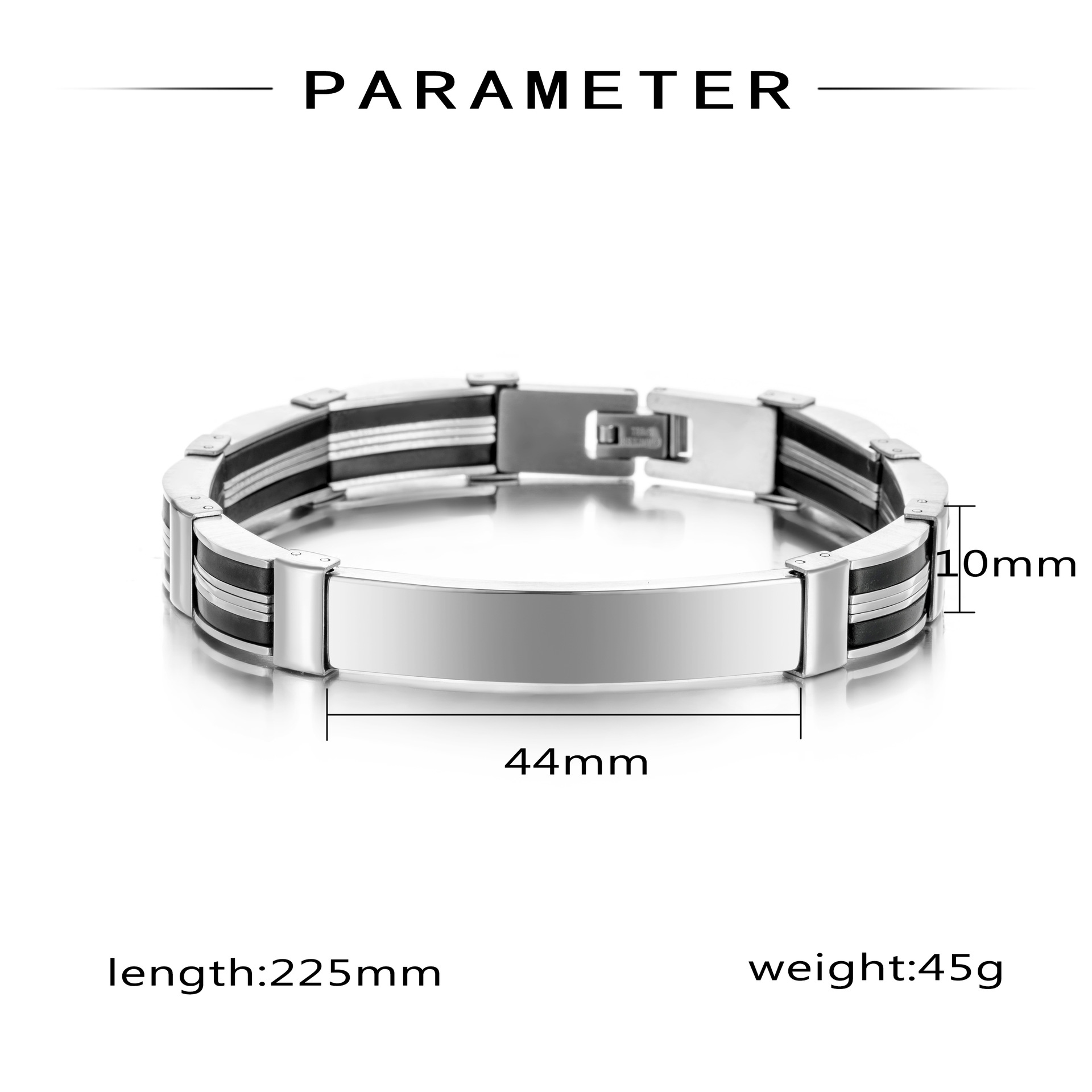 Punk Custom TEXT Name Men Stai - Silicone Band Women avis et prix