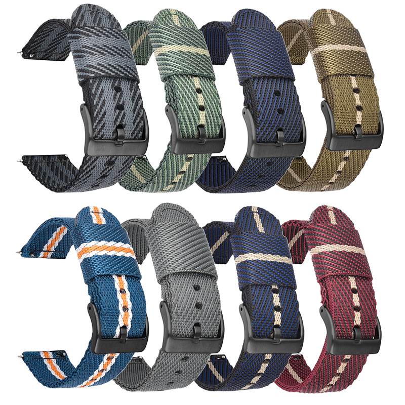Woven Nylon Strap 18mm 20mm 22 - Nato Strap Nylon avis et prix