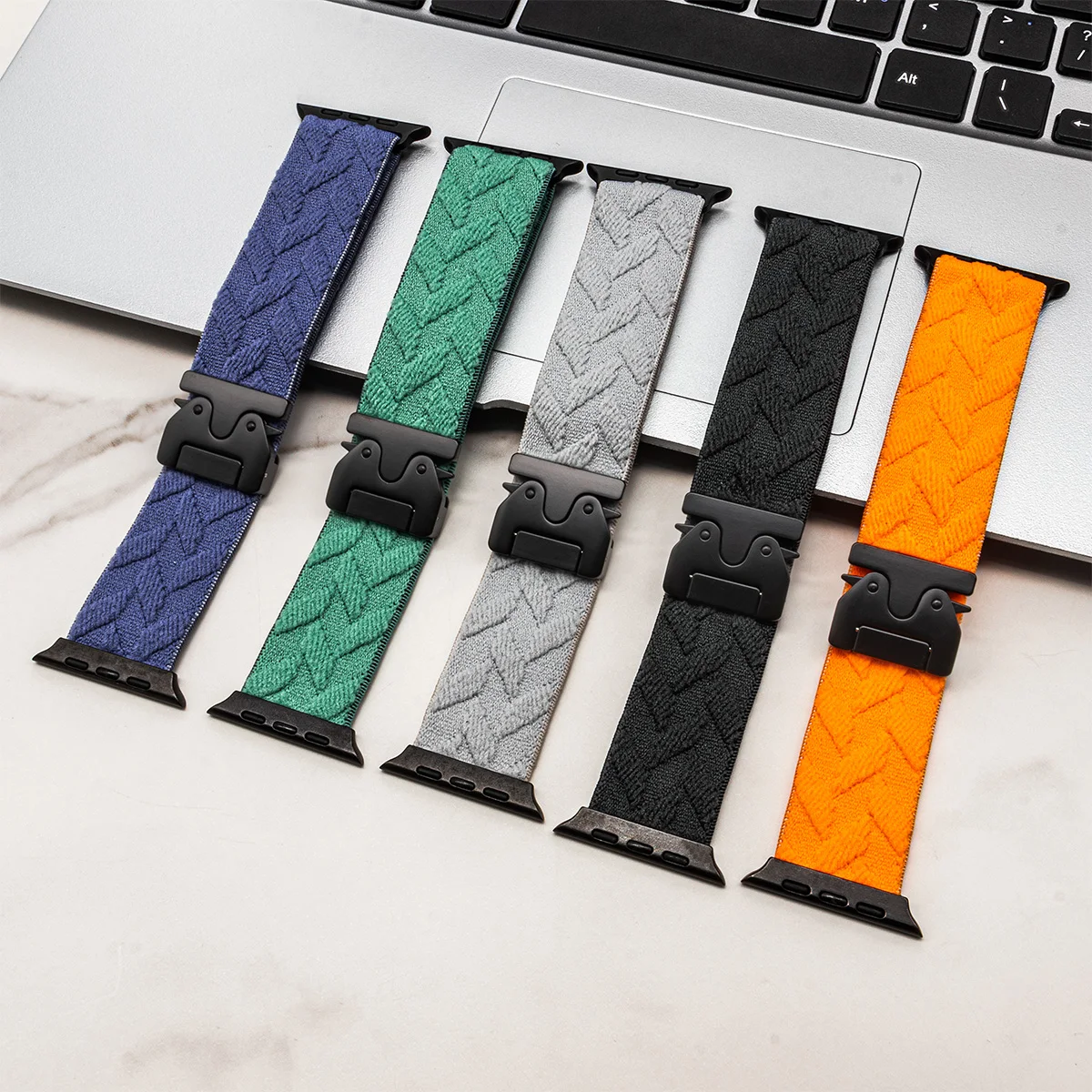 nylon strap for iwatch 10 9 8  - Parachute Strap Elastic avis et prix