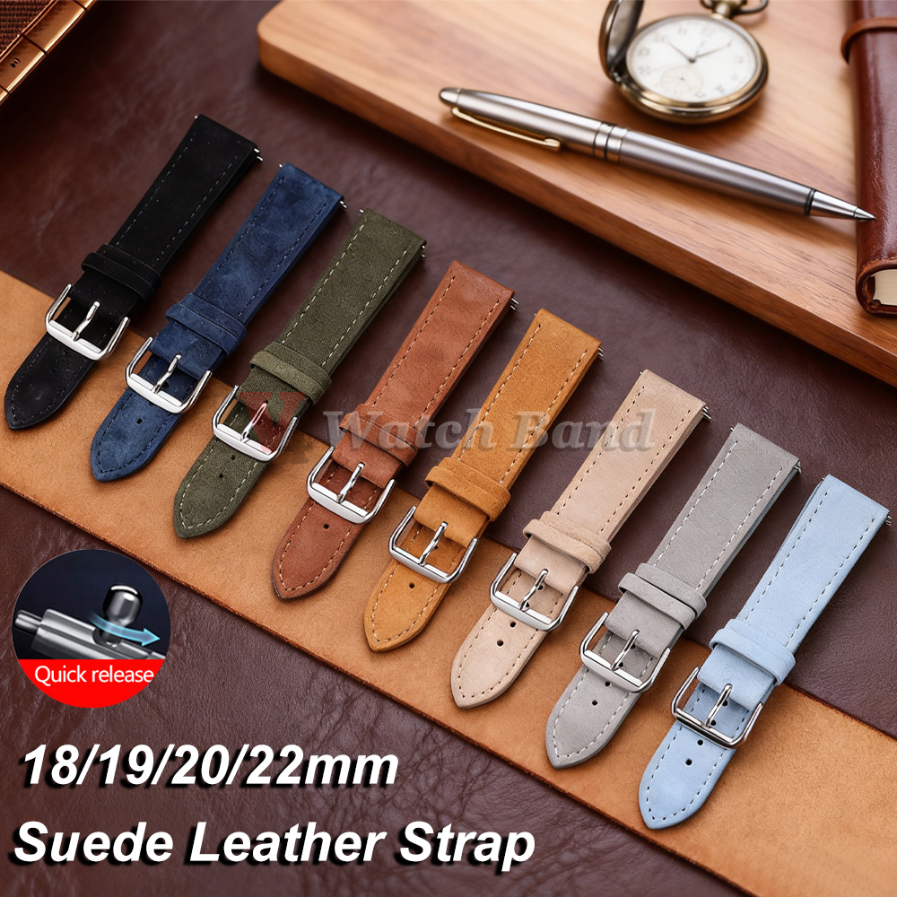 18/19/20/22mm Watch Band Genui - Suede Strap Watch avis et prix