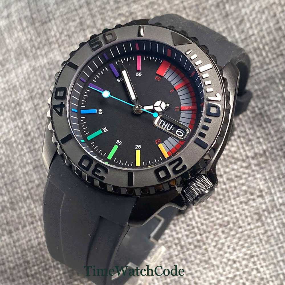 Tandorio 41mm 20ATM Diver Auto - Rubber Strap Diver avis et prix