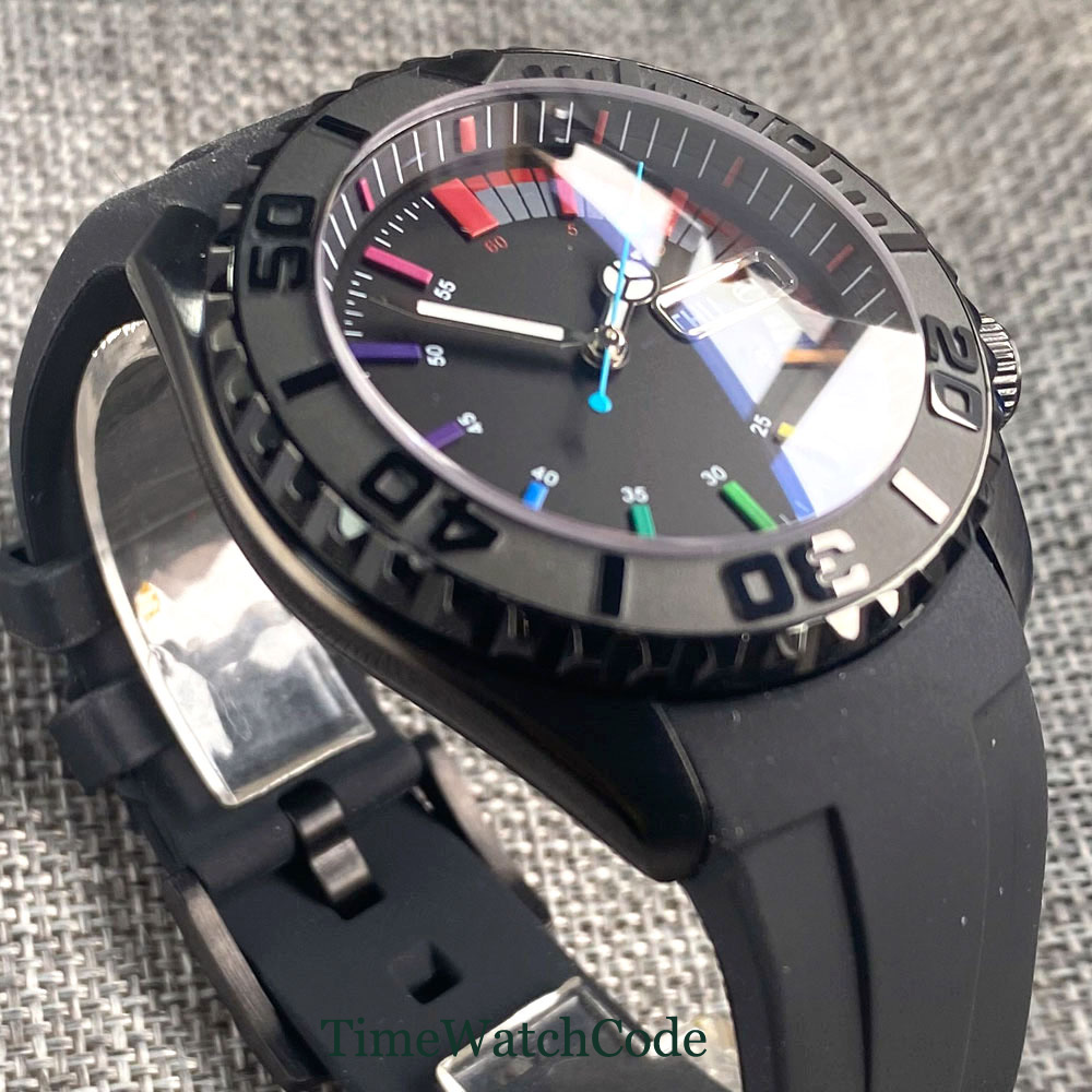 Tandorio 41mm 20ATM Diver Auto - Rubber Strap Diver avis et prix