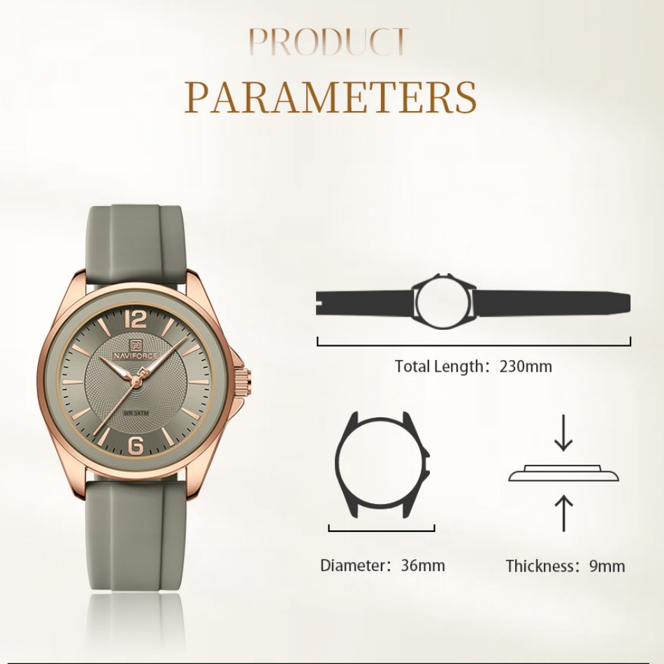 New Style NAVIFORCE Women's Wa - Silicone Band Women avis et prix