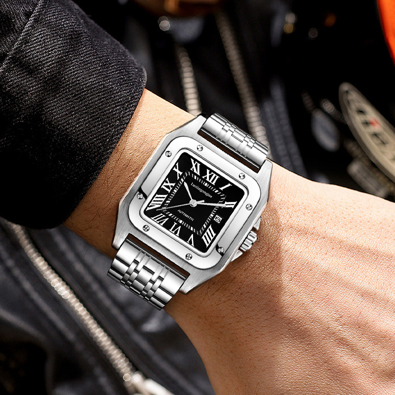 High-End Luxury Square Automat - Butterfly Clasp Deployant avis et prix