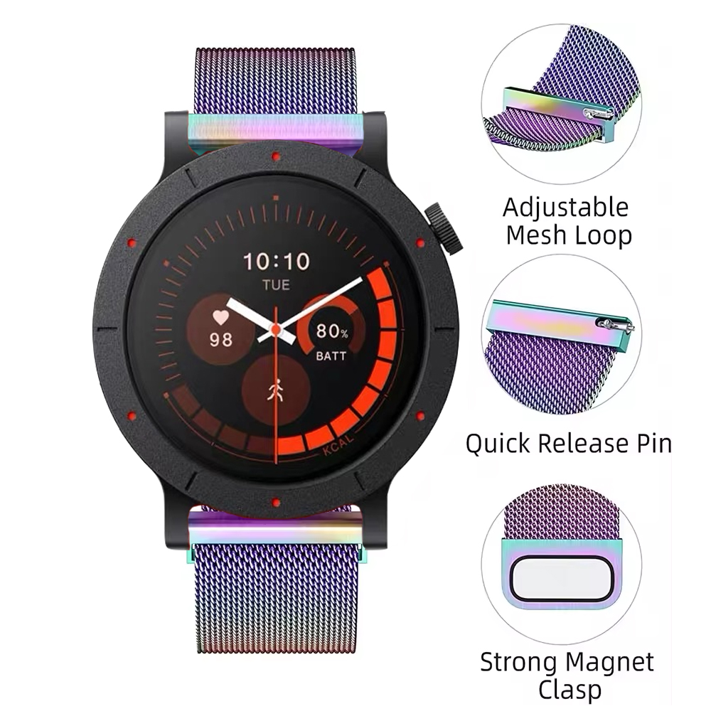 20/22mm Metal Milanese Loop Ba - Milanese Loop Magnetic avis et prix
