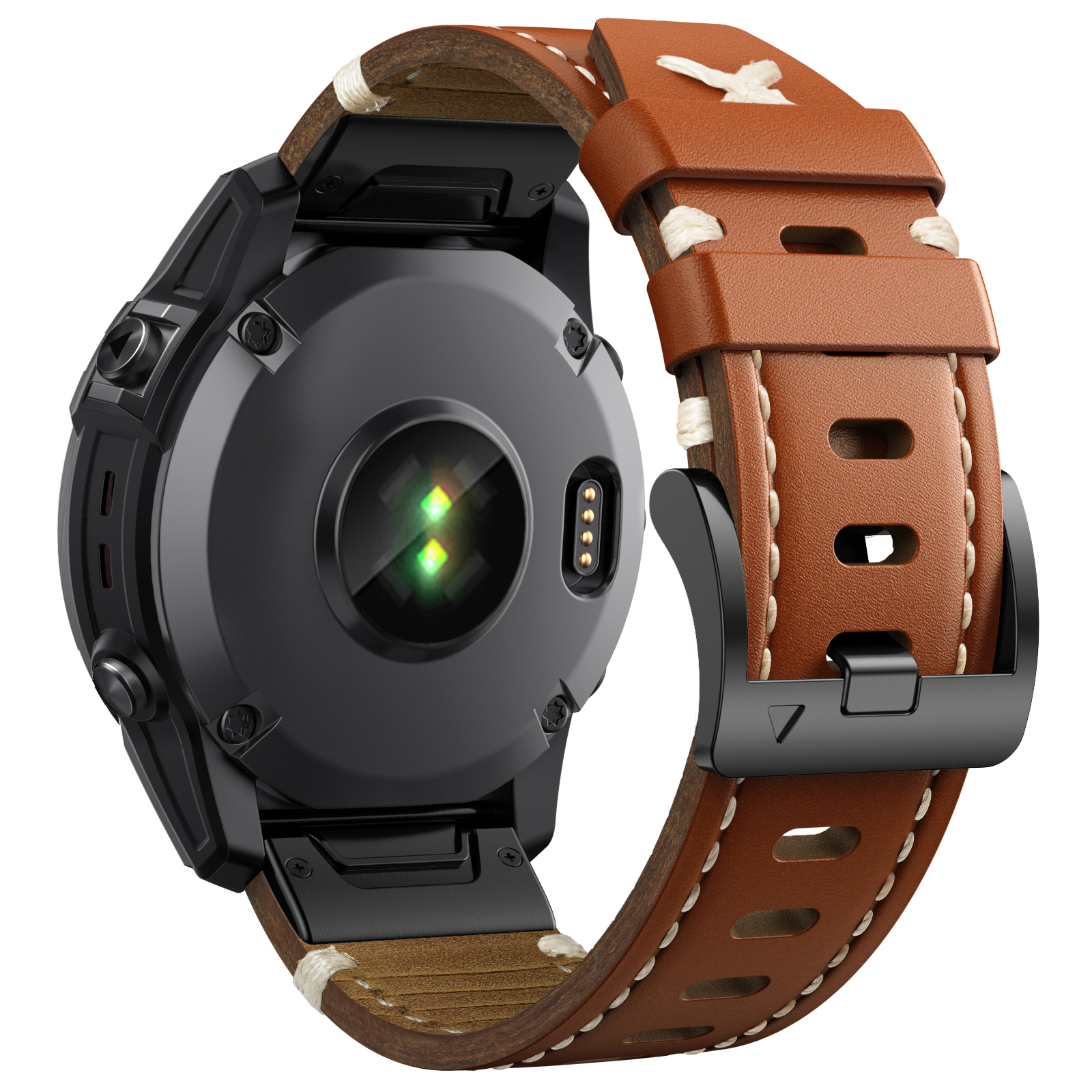 22 26mm Genuine Leather Strap  - Leather Strap Quick Release avis et prix