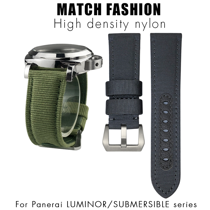 for Panerai 24mm New Nylon Wat - Canvas Strap Watch avis et prix
