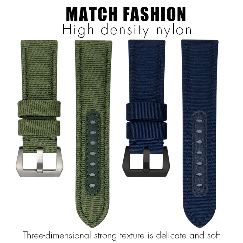 for Panerai 24mm New Nylon Wat - Canvas Strap Watch avis et prix