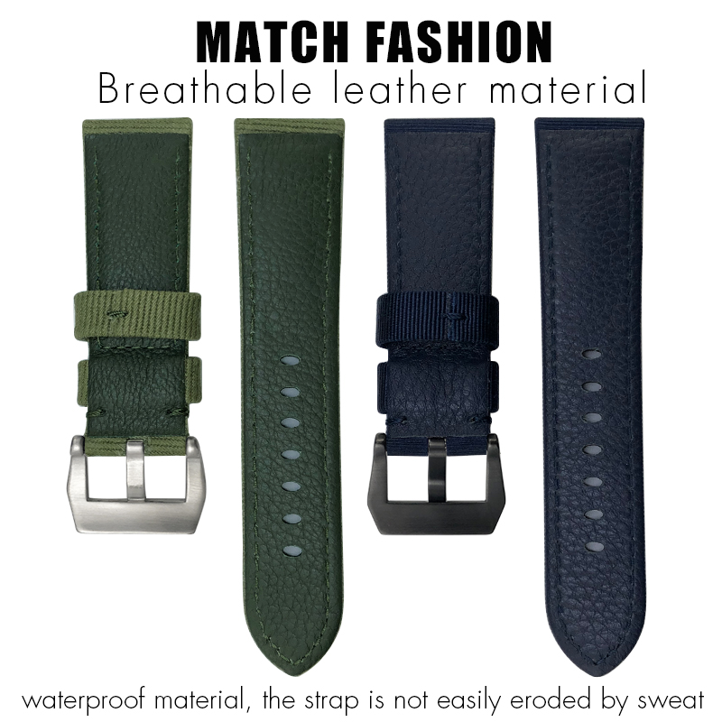 for Panerai 24mm New Nylon Wat - Canvas Strap Watch avis et prix