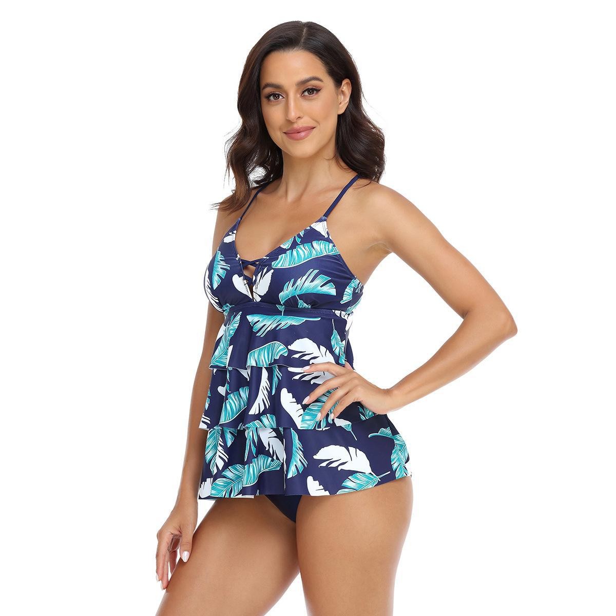 Woman Tankini Tropical Leaf Pr - Tropic Strap Vintage avis et prix