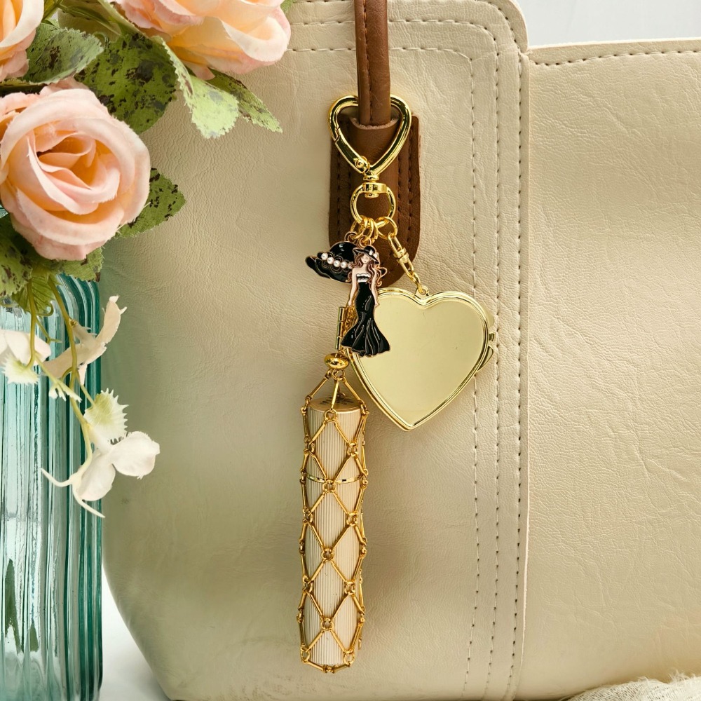 Fashionable Lipstick Storage K - Mesh Strap Metal avis et prix