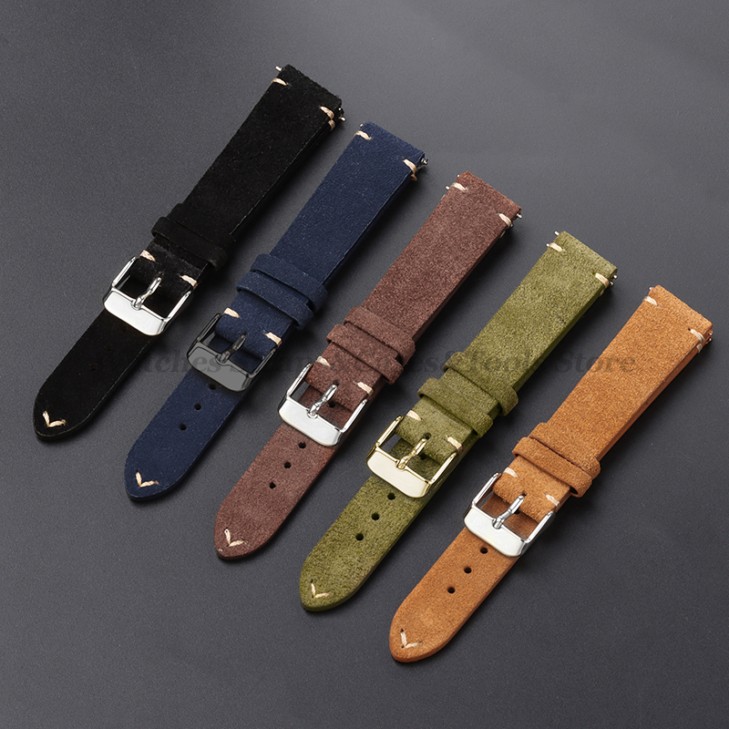 Vintage Genuine Suede Leather  - Suede Strap Watch avis et prix