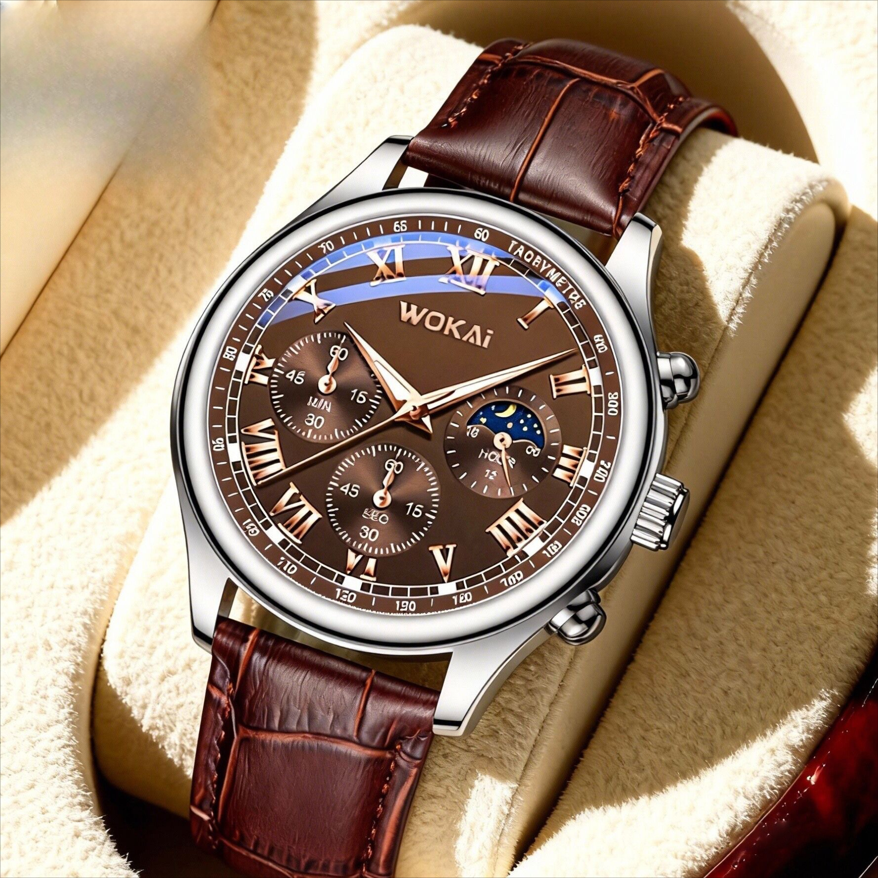 Luxury Men Business Watches Fa - Leather Watch Band Men avis et prix