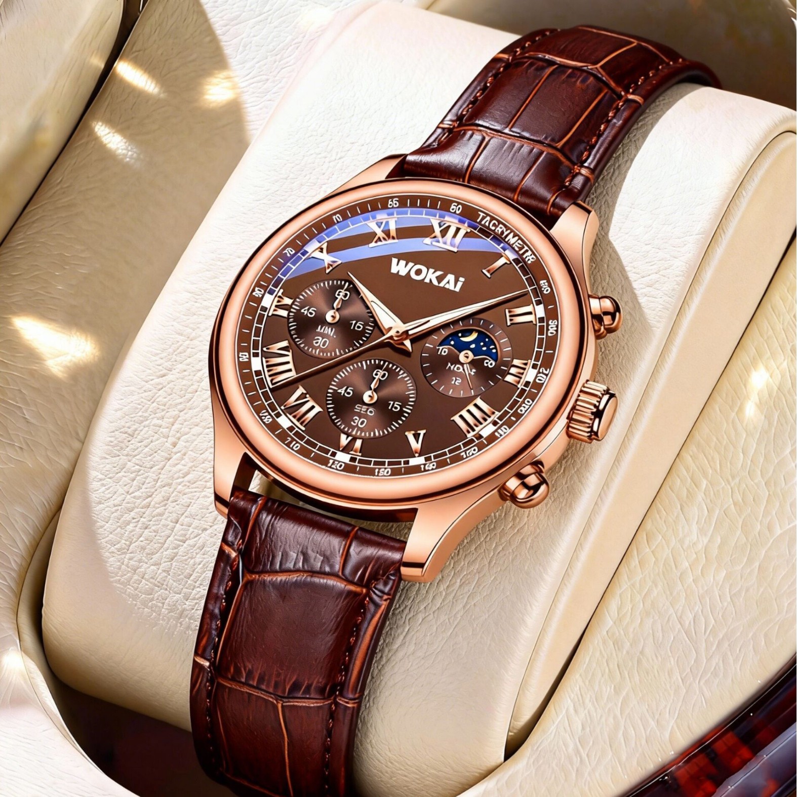 Luxury Men Business Watches Fa - Leather Watch Band Men avis et prix
