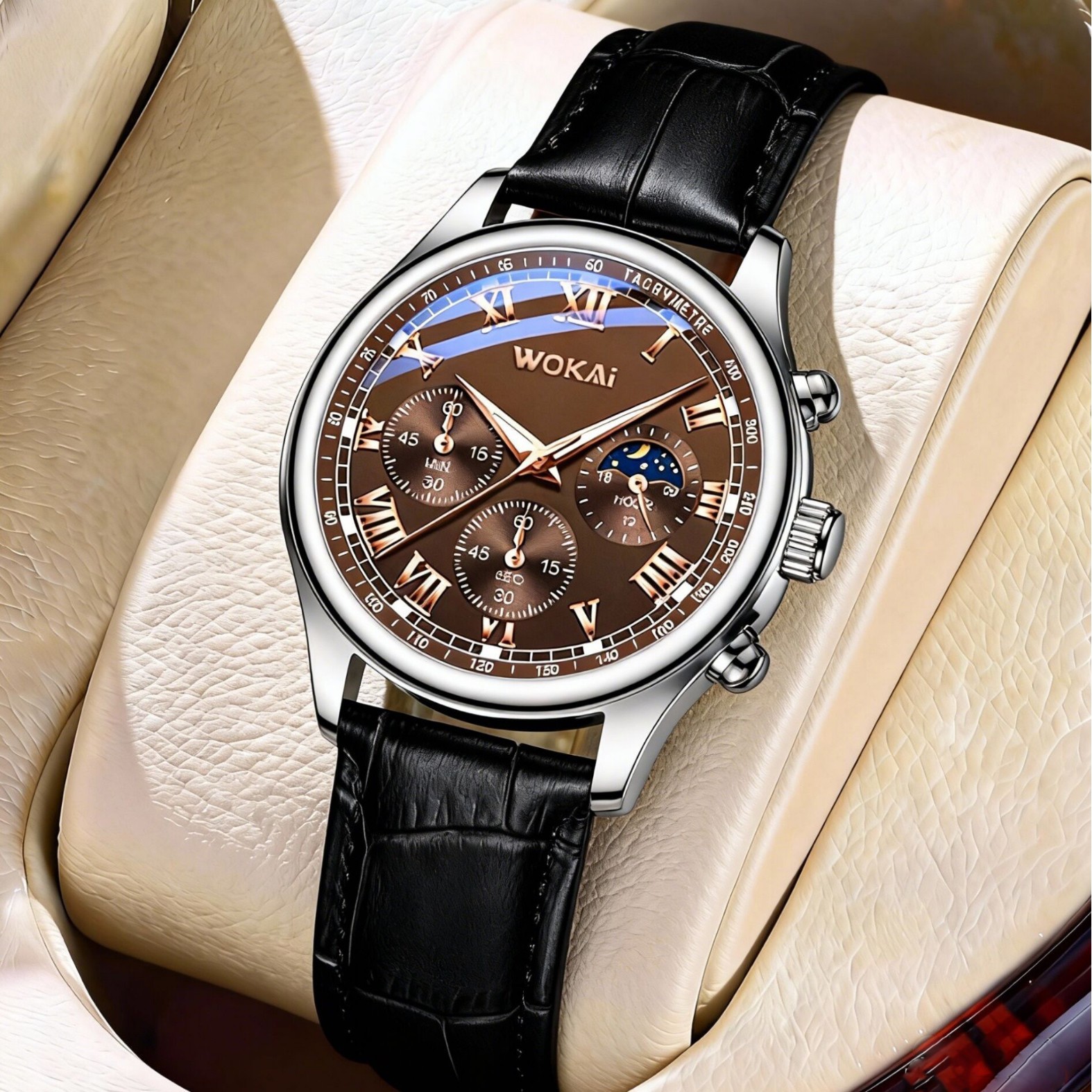 Luxury Men Business Watches Fa - Leather Watch Band Men avis et prix