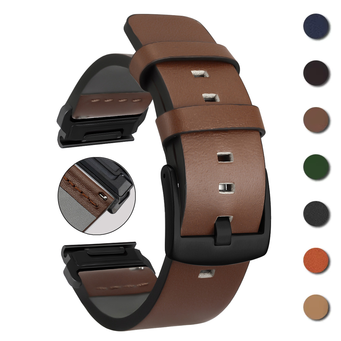 26mm 22mm Quick Fit Strap For  - Leather Strap Quick Release avis et prix