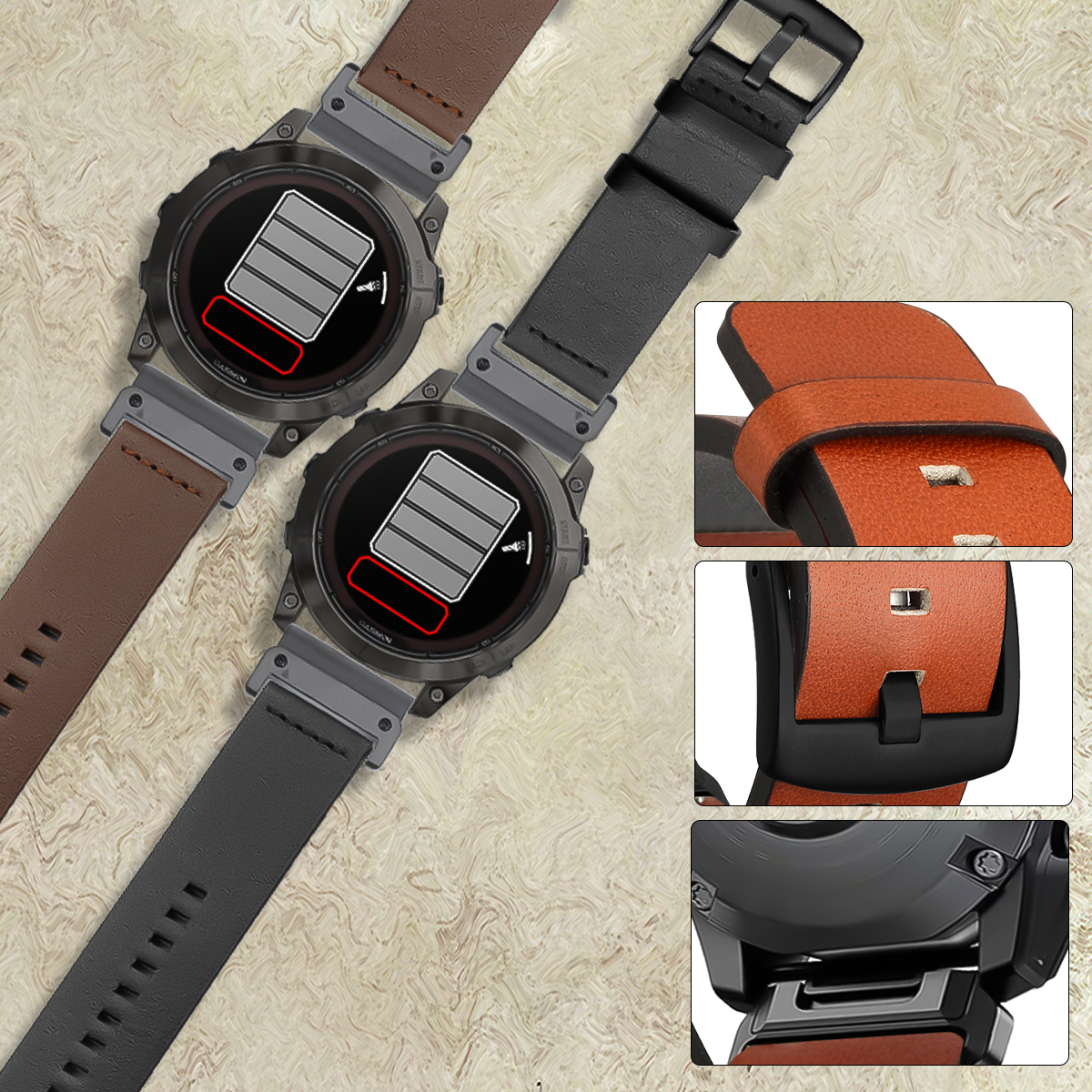 26mm 22mm Quick Fit Strap For  - Leather Strap Quick Release avis et prix