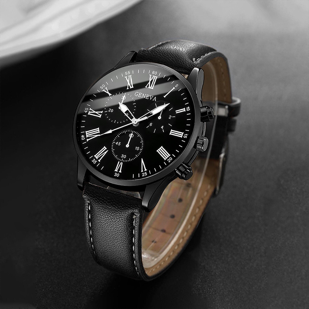Fashion Men Business Watches C - Leather Watch Band Men avis et prix