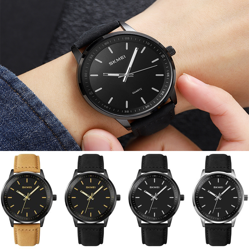Skmei Original Brand Quartz Wa - Leather Watch Band Men avis et prix