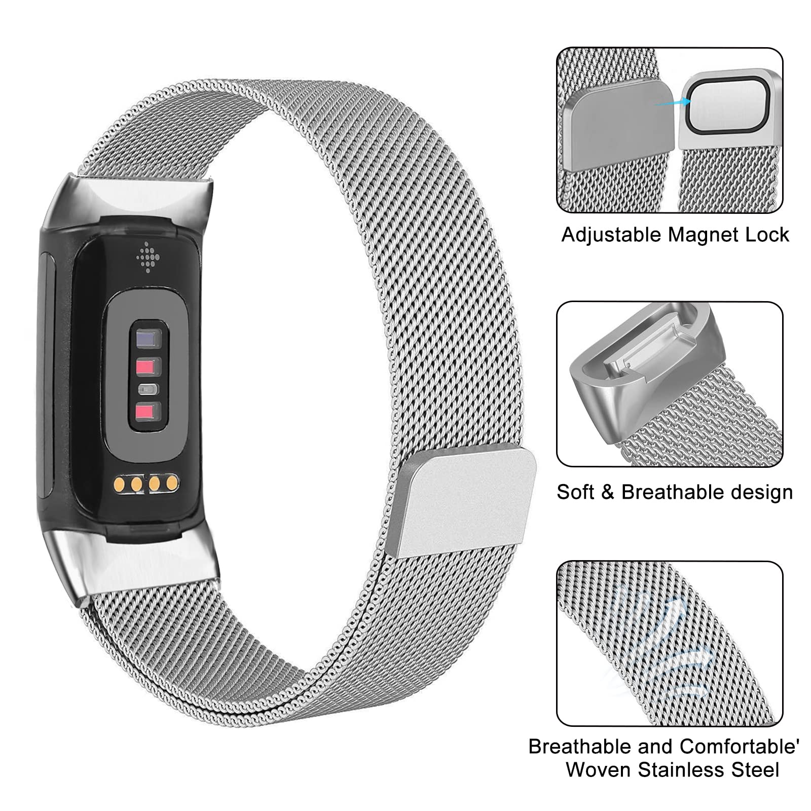 Milanese loop For fitbit charg - Milanese Loop Magnetic avis et prix