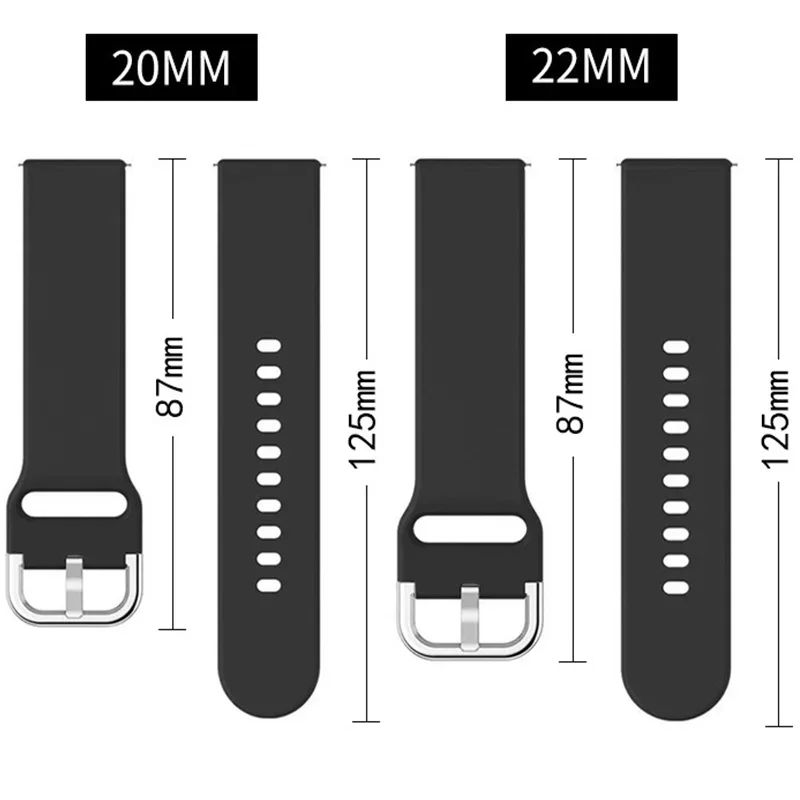 20mm/22mm Strap For Samsung Ga - Silicone Band Women avis et prix