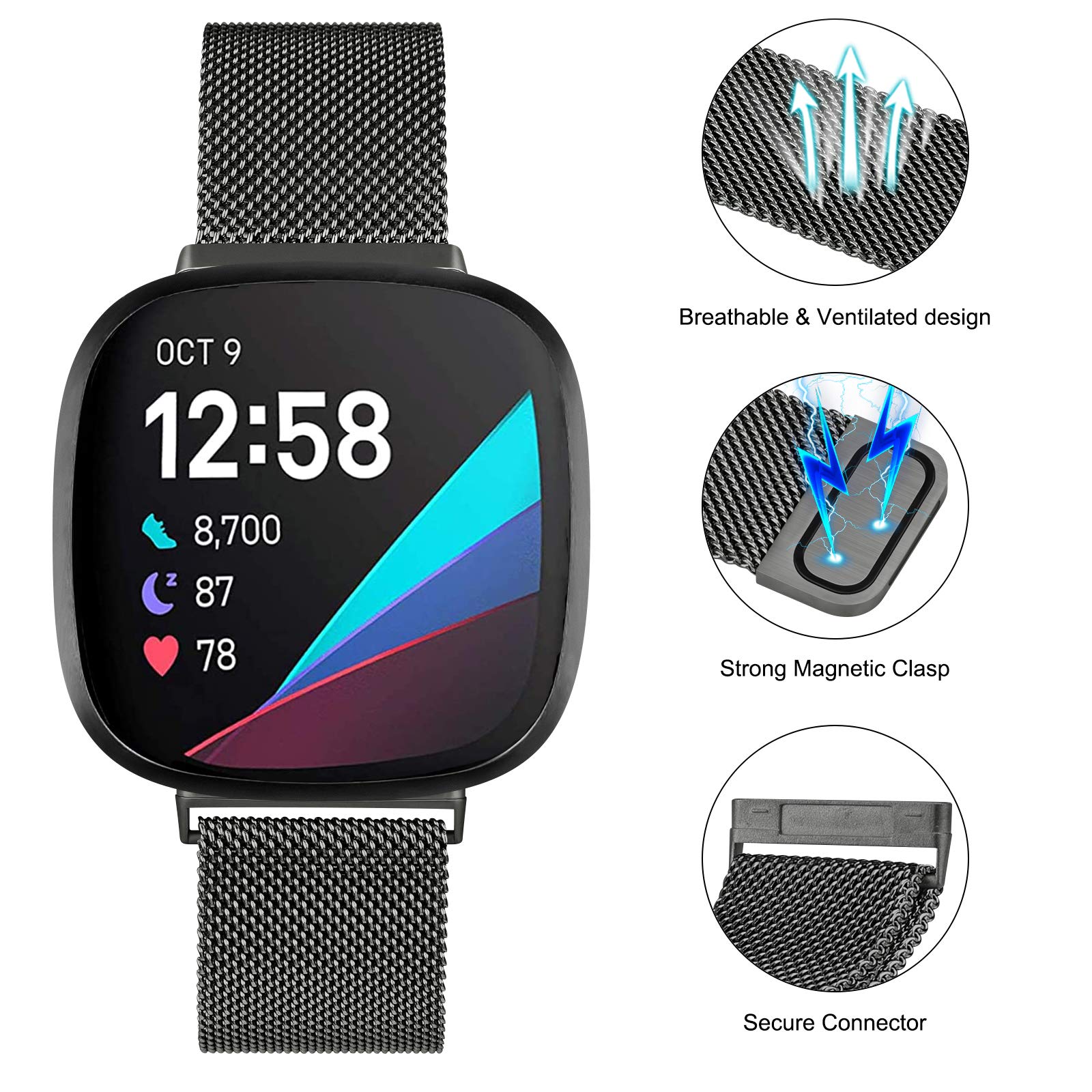 Milanese Loop strap for Fitbit - Milanese Loop Magnetic avis et prix