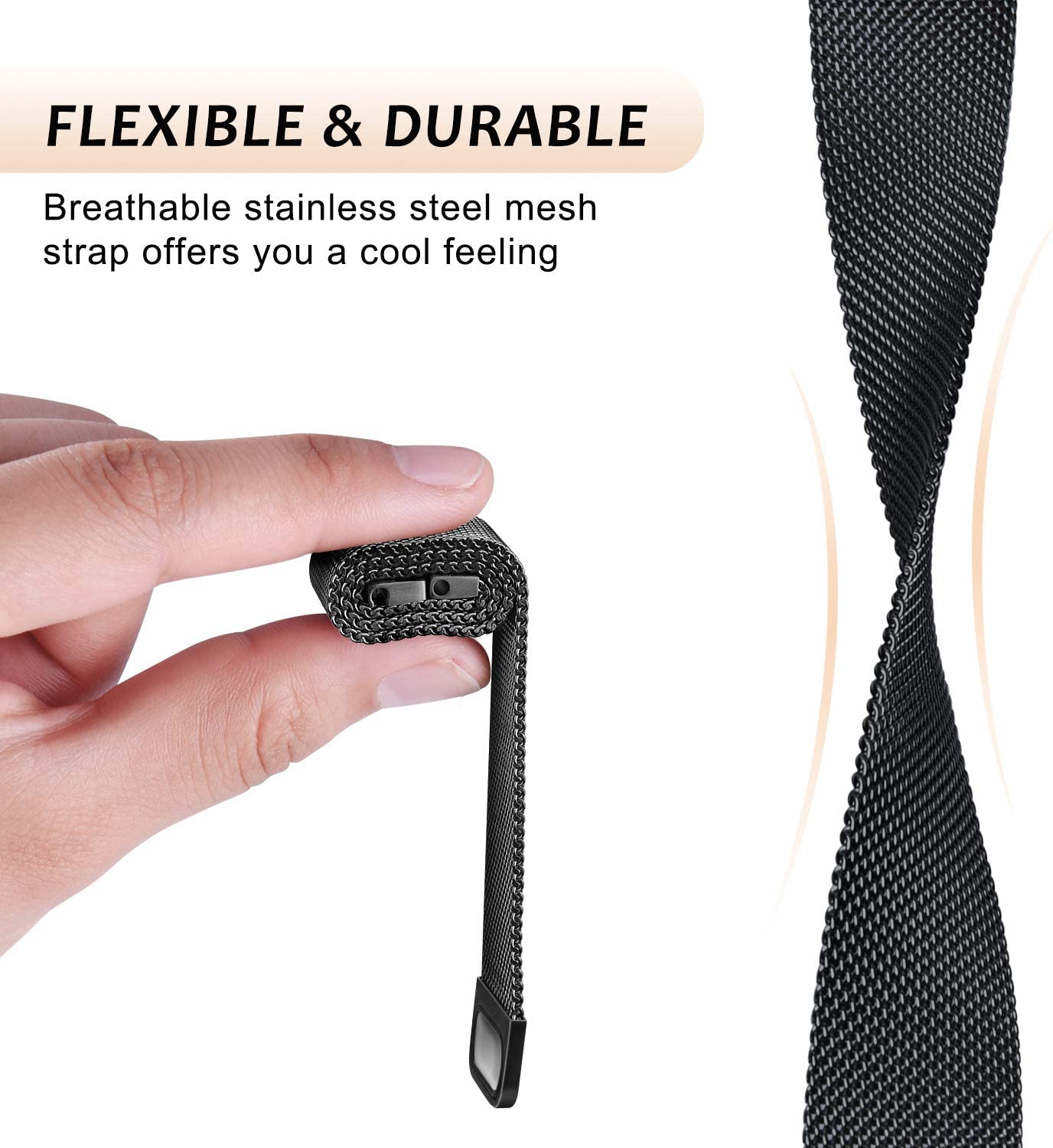 Milanese Loop strap for Fitbit - Milanese Loop Magnetic avis et prix