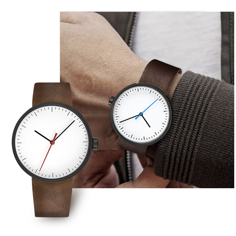 UTHAI Watch Men Simple Trendy  - Leather Watch Band Men avis et prix