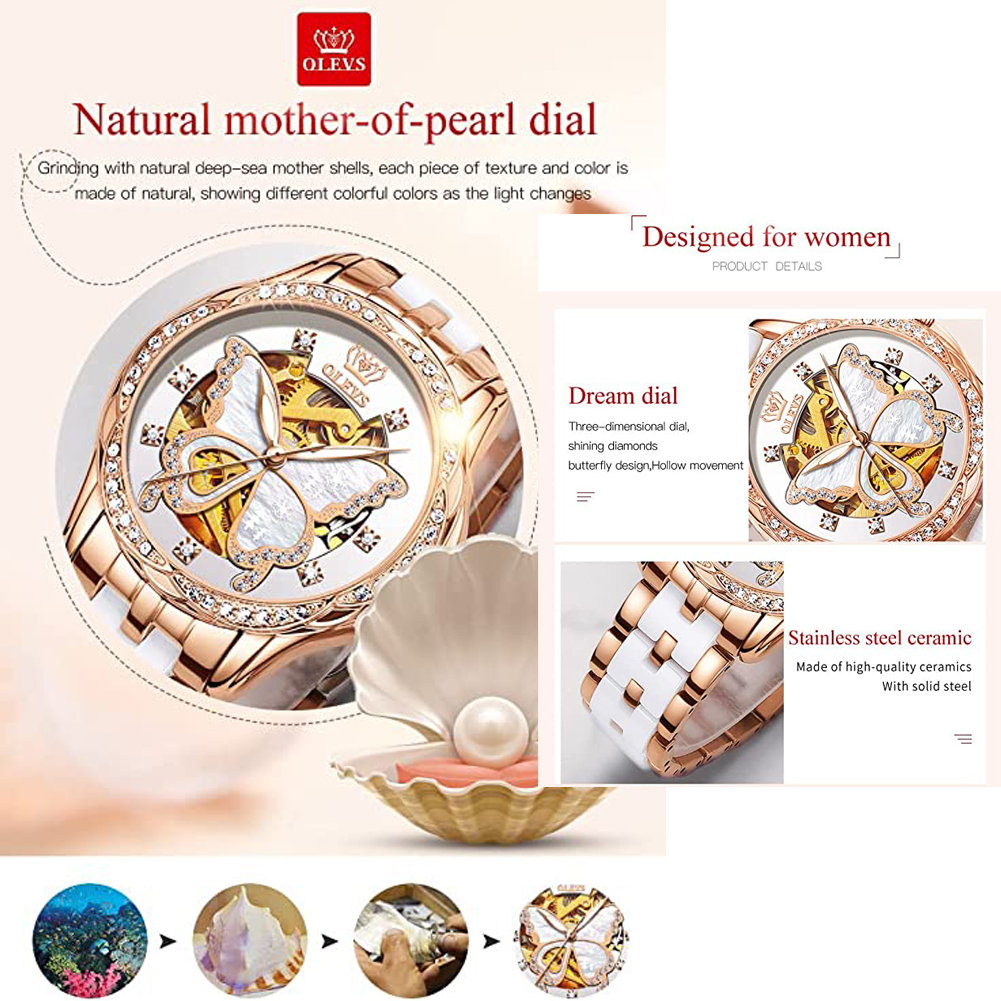 OLEVS Women's Automatic Watche - Butterfly Clasp Deployant avis et prix