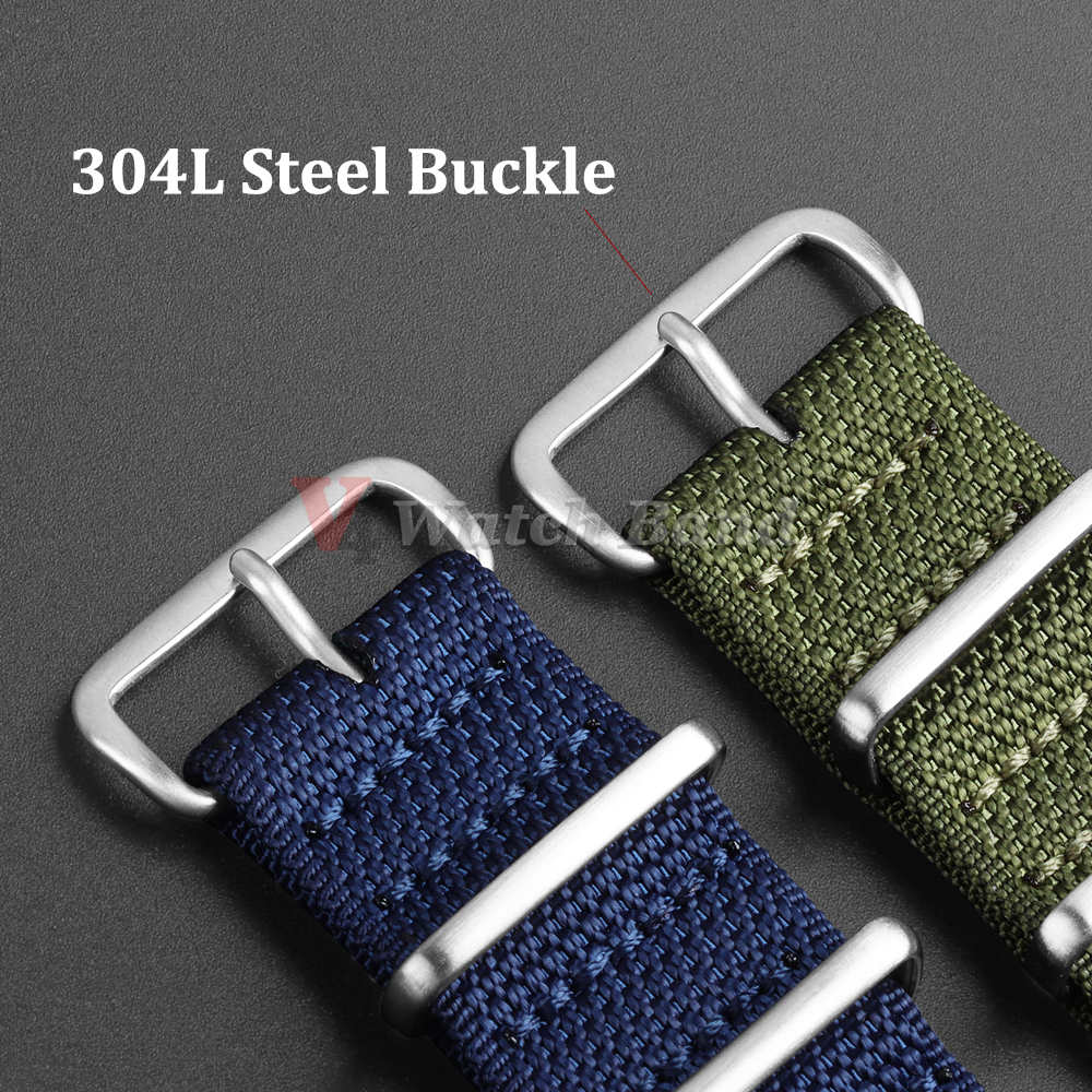 Dense Nylon Strap 20mm 22mm Wo - Perlon Strap Woven avis et prix