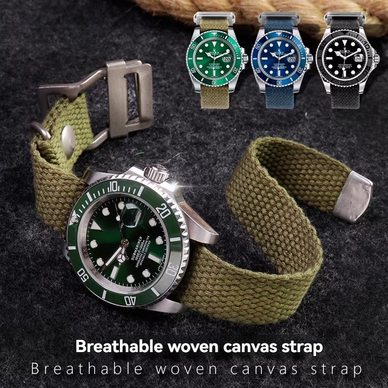 for Rolex Submariner Green/Bla - Tropic Strap Vintage avis et prix